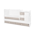 Bed MiniMAX NEW white+string /Variant C - kid bed/